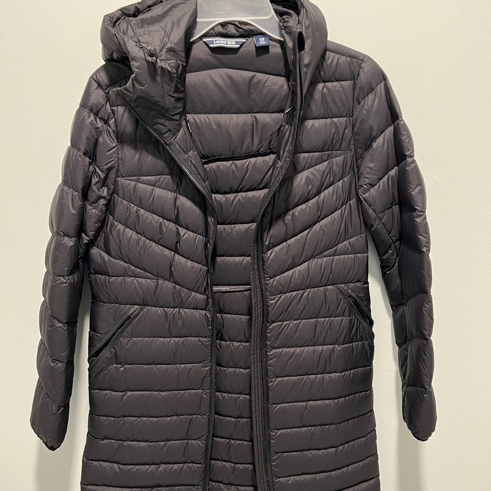 Lands end puffer jacket.